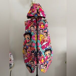 Betty Boop Print Women's Puffer Vest